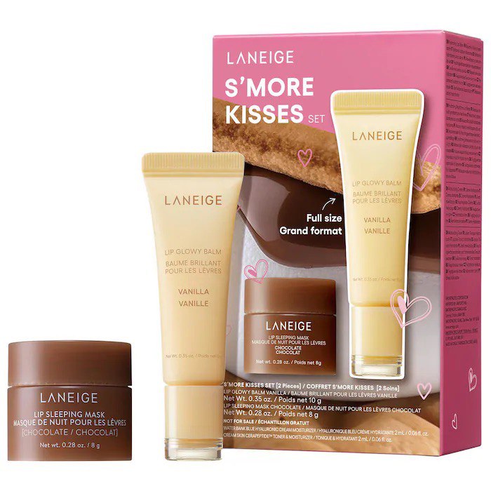Набор для губ (маска и бальзам) Laneige S'more Kisses Set