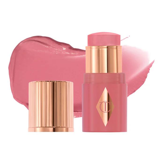 Міні стік рум'ян для щік і губ Charlotte Tilbury Mini Unreal Blush Healthy Glow Stick - Rosy Glow, 3 г