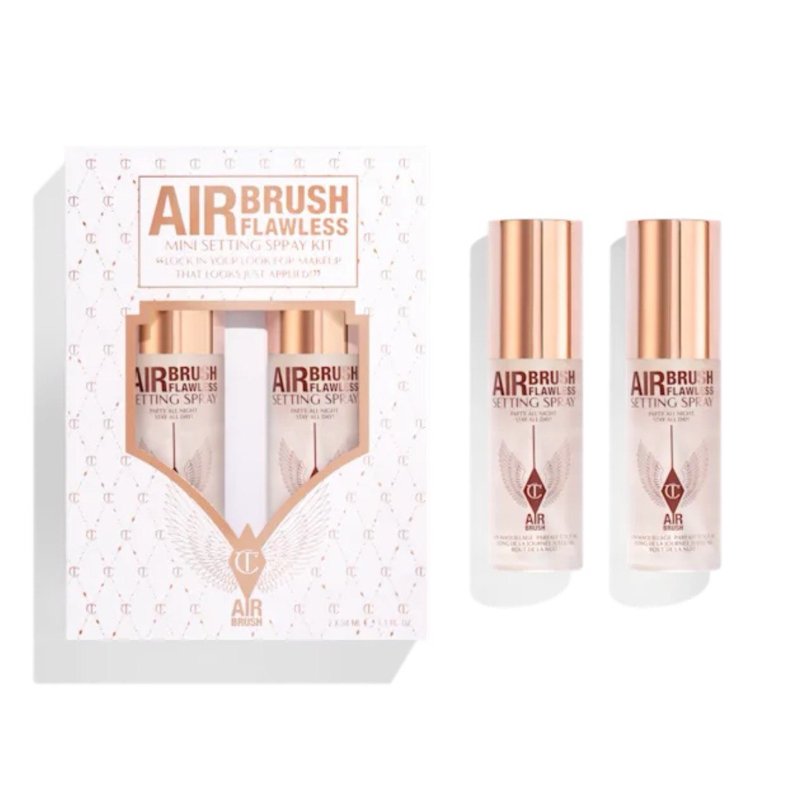 Набор фиксаторов для макияжа Charlotte Tilbury Airbrush Flawless Setting Spray Duo Set (2*34 мл)