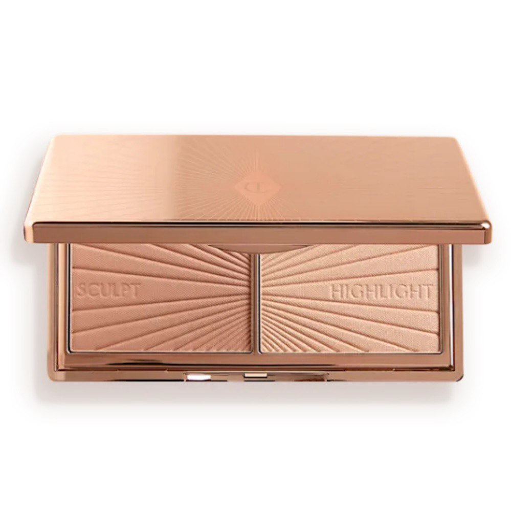 Контурная палетка для лица Charlotte Tilbury Filmstar Bronze & Glow Contour Duo мини - Light Medium
