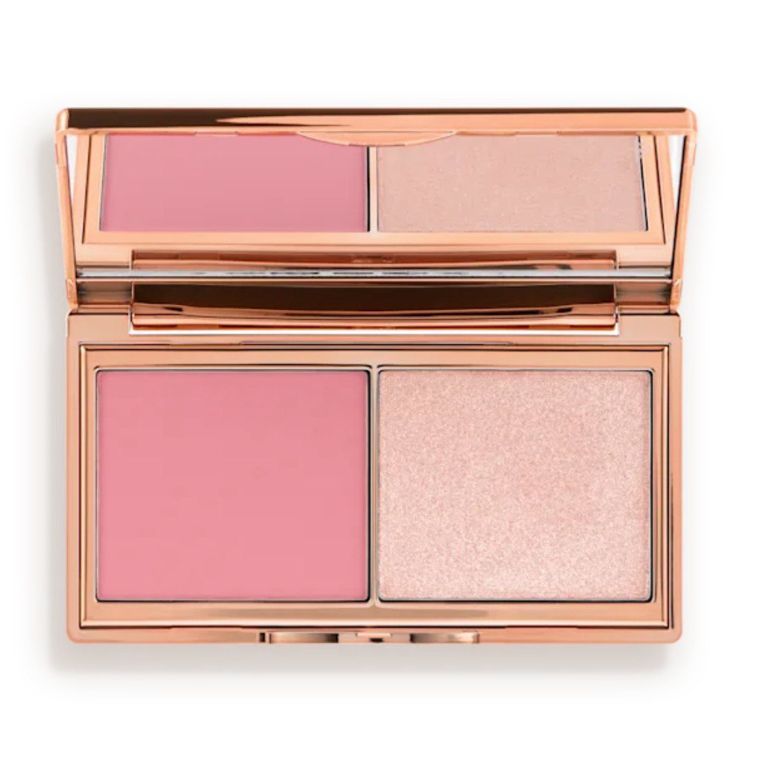 Палетка румяна и хайлайтер Charlotte Tilbury Mini Hollywood Blush & Glow Palette 7 гр
