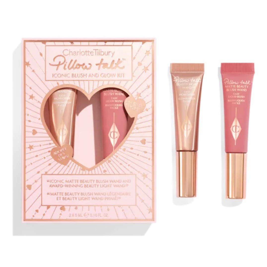 Набор румяна и хайлайтер Charlotte Tilbury Pillow Talk Blush and Glow Kit