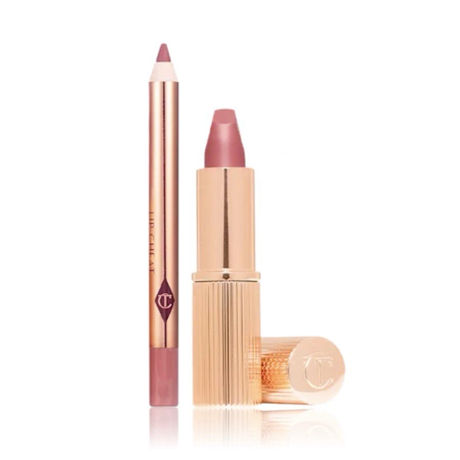 Набор для губ помада и карандаш Charlotte Tilbury Pillow Talk Lip Kit - Pillow Talk