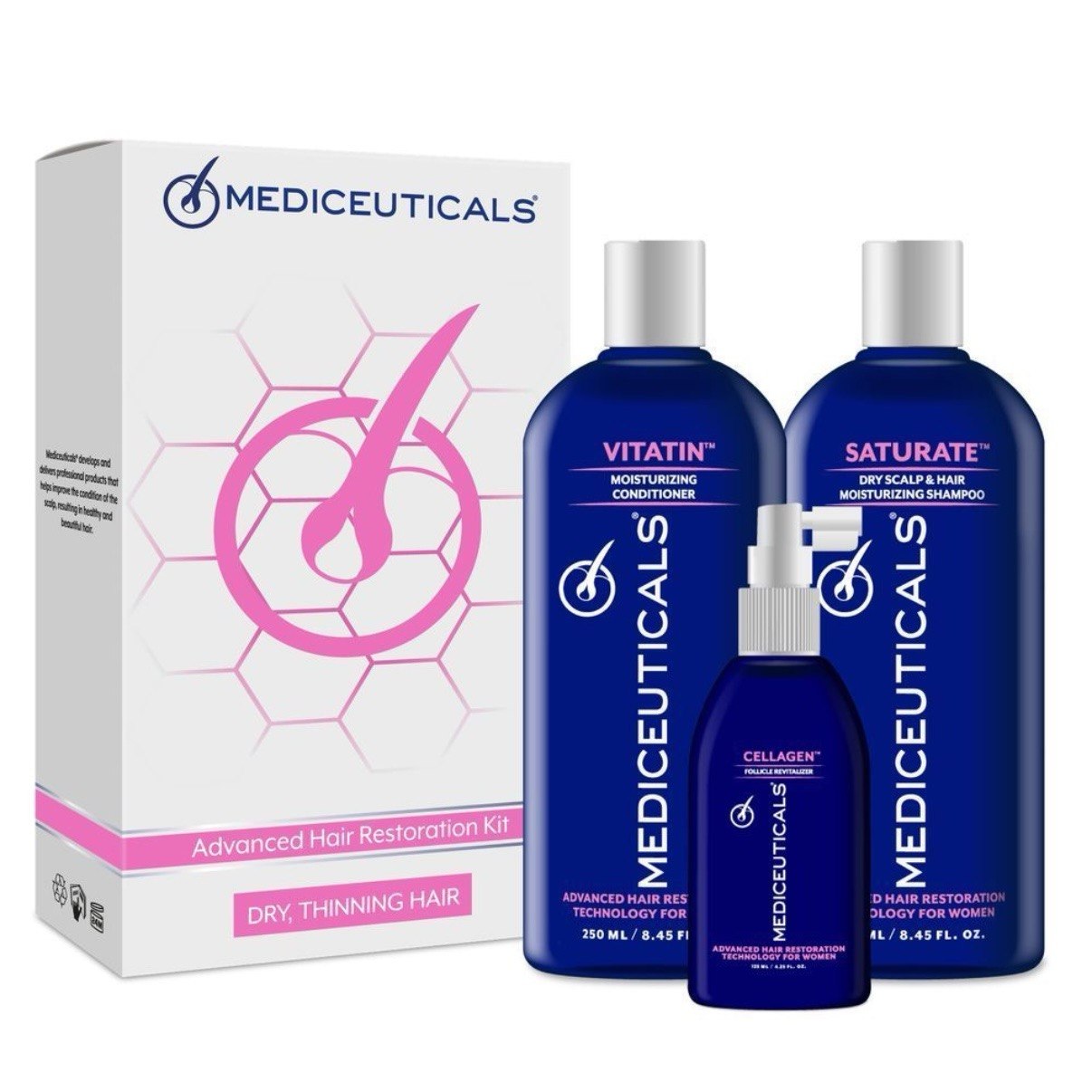 Набір для стимулювання росту волосся для жінок (сухе волосся) Mediceuticals Advanced Hair Restoration Kit