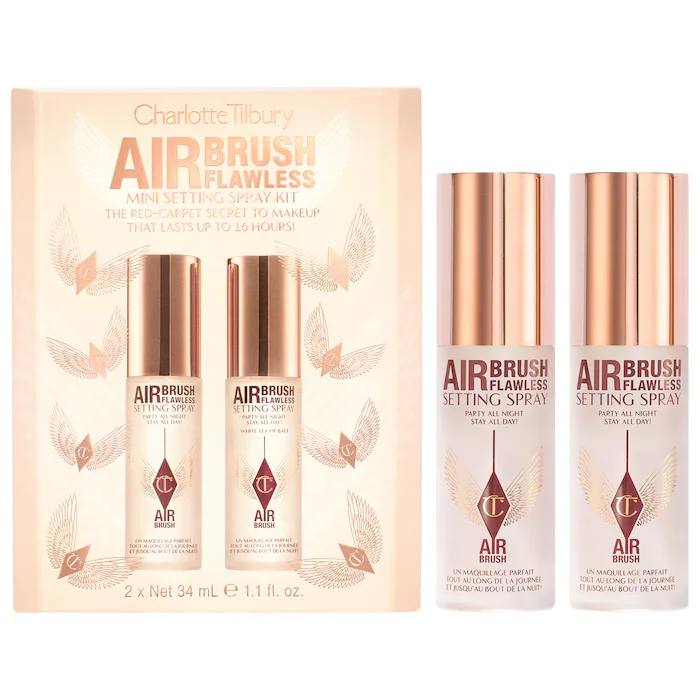 Набір фіксаторів для макіяжу Charlotte Tilbury Airbrush Flawless Setting Spray Duo Set (2*34 мл)